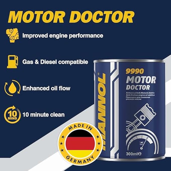 MANNOL 9990 MOTOR DOCTOR PISTON RING AND ENGINE OIL ADDITIVE - 350 ML - Image 2